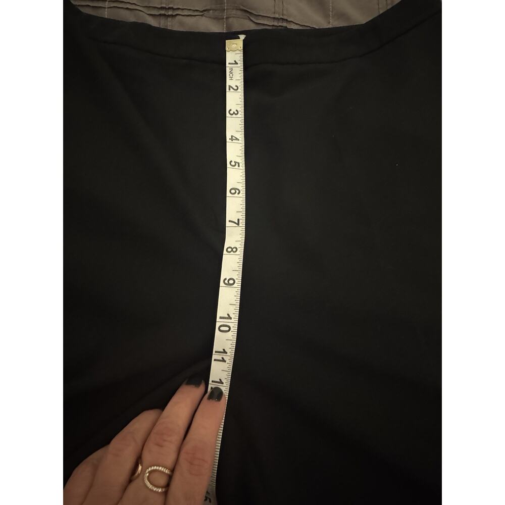 LOFT Dress Pants Womens Sz 14 Black Wide Leg Full Length Office Work Business - Picture 6 of 9